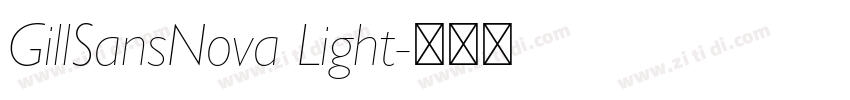 GillSansNova Light字体转换